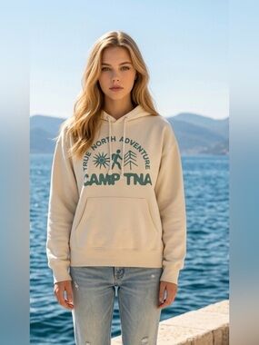 Camp TNA Cream Graphic Hoodie b2